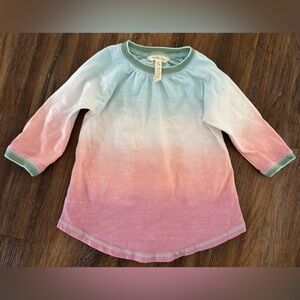 Matilda Jane Ombre Mint to Pink 3/4 Sleeve Girls Top